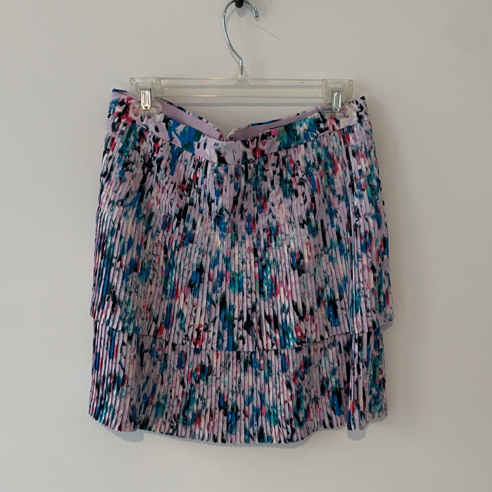 J Crew pleated Multicolor Pleated Women's Skirt 8 NWOT